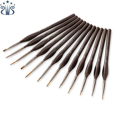 Professional Artist Paint Brush Sets 12pcs Paint Brushes For Acrylic Watercolor Oil Gouache Painting Brush